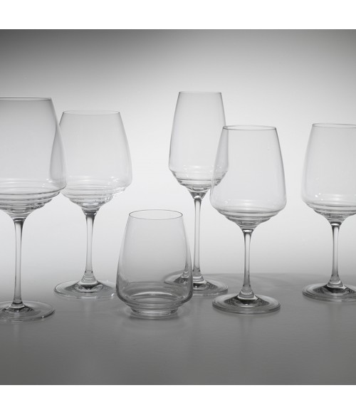 Tumbler Acqua-Vini Bianchi vetro Esperienze trasparente set 6 pezzi
