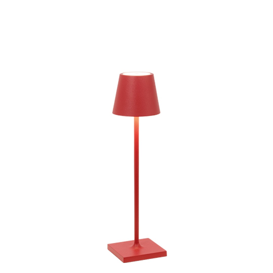 Lampada da tavolo Poldina Pro micro - Rosso di Zafferano
