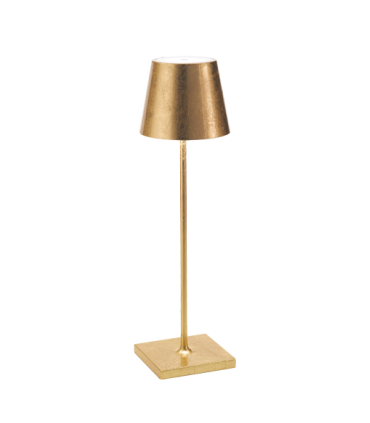 Lampada da Tavolo Poldina Pro - Foglia color oro